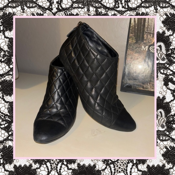 CHANEL Shoes - CHANEL Black Quilted Ankle Booties